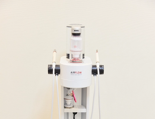 EMS社のパウダークリーニングを使用しています