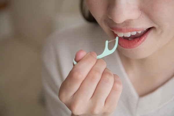 デンタルフロスの指導